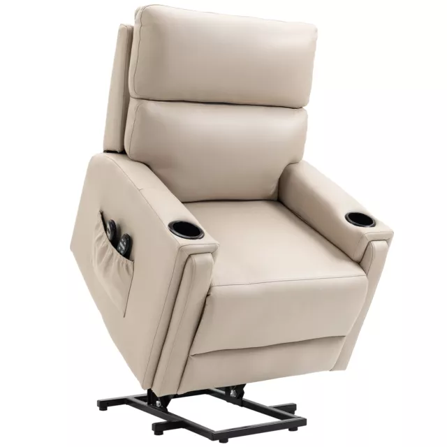 HOMCOM Lift Chair for Living Room, Recliner Chair with Vibration Massage, Heat