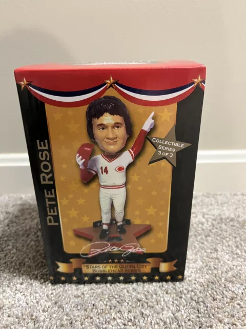 Pete Rose Cincinnati Reds Bobblehead 2015 Stars of the Queen City, NIB Hit King