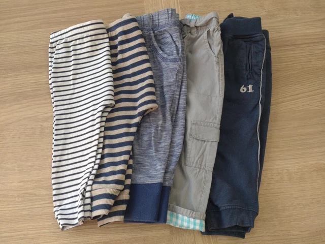 Baby Boys Trouser Leggings Bundle - Age 9-12 Months - Next Fred & Flo Tu - Blue