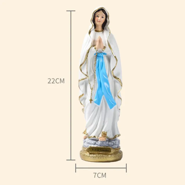 Catholic Resin Madonna Virgin Mary Statue Handmade Figurine Religious Gift 3