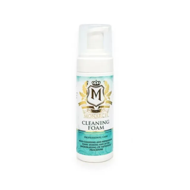 Skin Monarch Cleaning Foam PMU tattoo ink cleansing nourishes and soothes 150ml