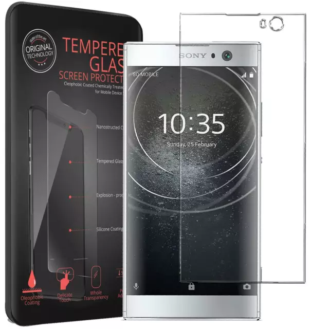 Folie Für Sony Xperia XA2 Glasfolie Echt Hart Glas Schutz Folie 9H