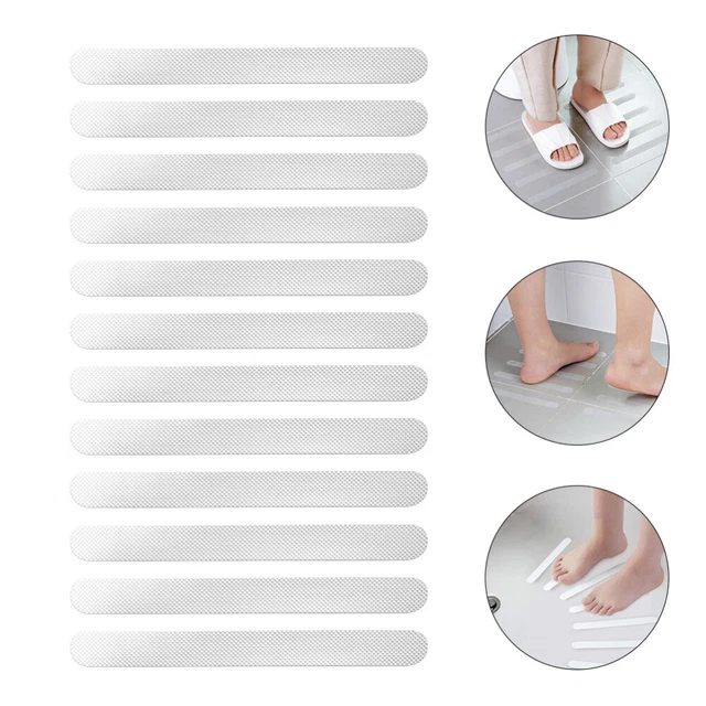12 Pcs Gradini Bagno Striscia Antiscivolo Adesivi Per Pavimenti Pavimento