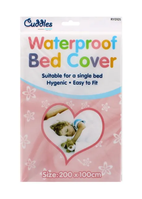 Waterproof Child Bed Sheet Cover Single Mattress Protector Plastic Kid Wetting 2