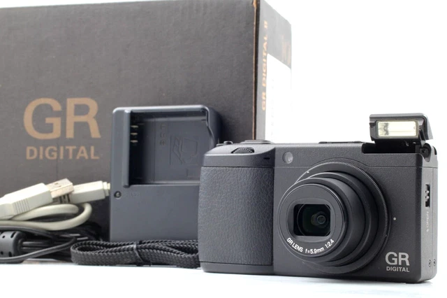 [MINT in Box / SH:2114] RICOH GR DIGITAL II 10.1MP Digital Camera Black JAPAN