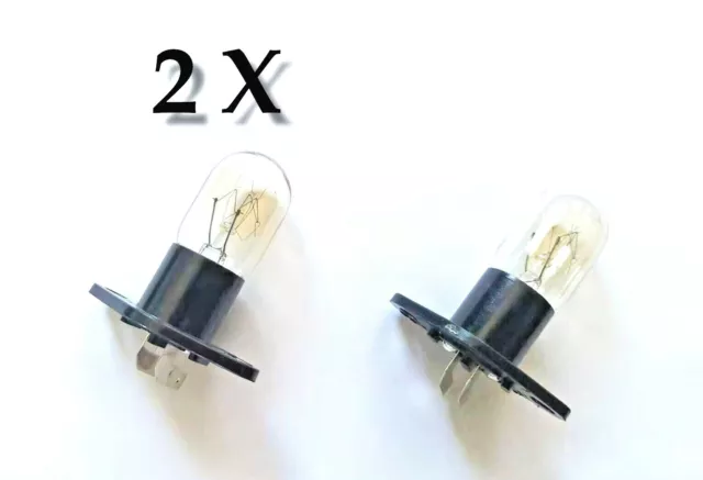 2X Microwave Oven Lamp Light Globe Bulb Z187 20W for SAMSUNG LG SHARP  PANASONIC