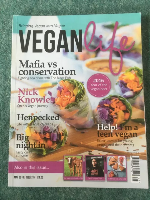 VEGAN LIFE  Magazine May 2016 issue 15 FREE P+P