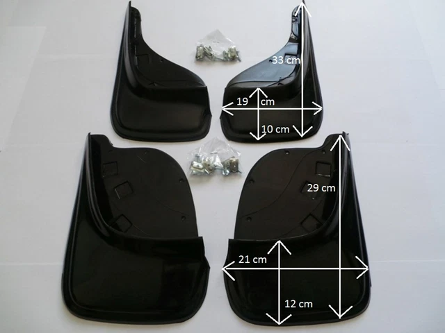 Kit 4 Bavettes (garde-boue) Pour DS3 Crossback I 2019-2024 - Protection Contre éclaboussures, Boue, Graviers, Installation Sans Perçage