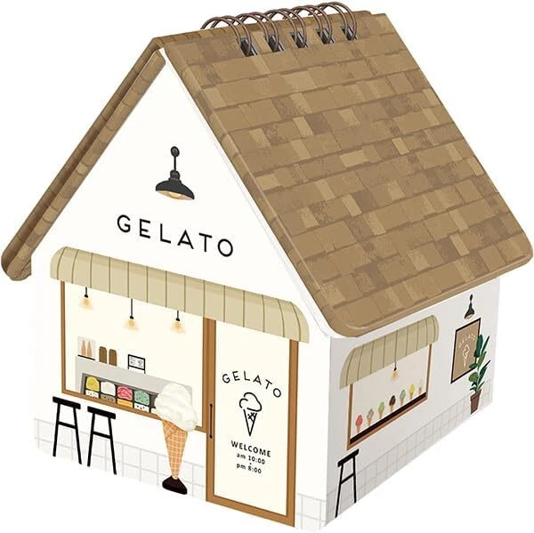 GREETING LIFE 2024 Calendar House Box Gela Body size: W70xH80xD65mm