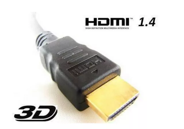 PROMO !! LOT DE 2 CABLES HDMI 1.5 mètres HAUTE QUALITÉ 1.4 COMPATIBLE 3D BLINDÉ