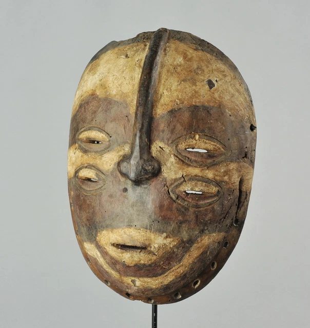Very rare initiation BEMBE Mask Congo DRC African Tribal Art 1301