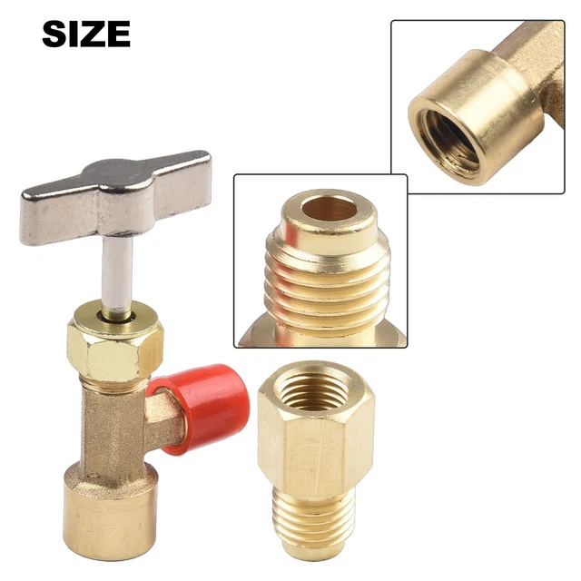 Ouvre-bouteille Réfrigérant R134a Pour Climatisation Auto - Filetage M14/1/4 Pouce, étanche Et Sûr