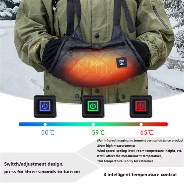 Hand Warmers Rechargeable Portable Graphene Heated Gloves Handwarmers Bag Modes