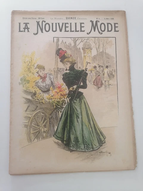 Revue Ancienne La Mode Illustrée N°12 - Dimanche 20 Mars 1898 - France - État D'occasion