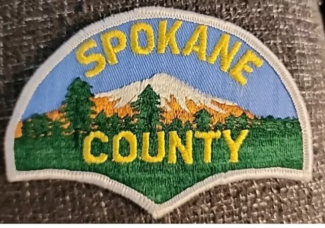 Vintage RARE Spokane County Sheriff Police Patch Obsolete New Washington State