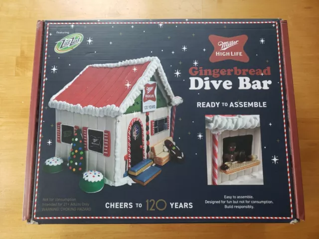 Miller High Life Gingerbread Dive Bar - SOLD OUT Christmas 2023 IN HAND