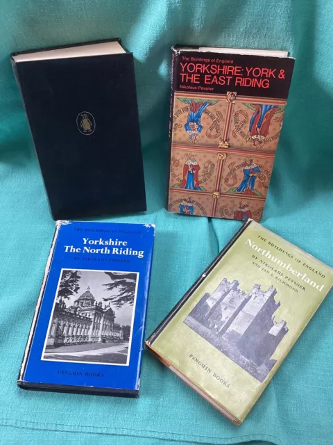 The Buildings Of England. Pevsner. Four Vols. E, N, W Yorks. Northumberland