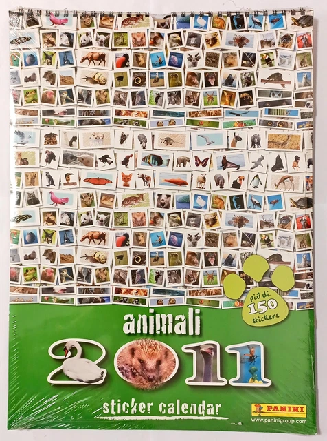 Animali Sticker Calendario 2011 Panini