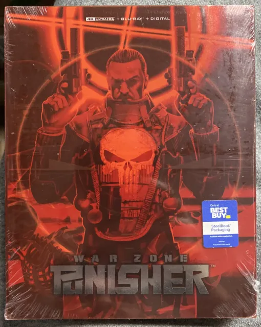 Punisher War Zone Steelbook (4K + Blu-ray + Digital) BRAND NEW / SEALED