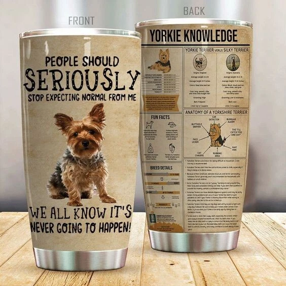 Yorkshire Terrier Tumbler Yorkshire Terrier Stainless Steel Tumbler 20oz