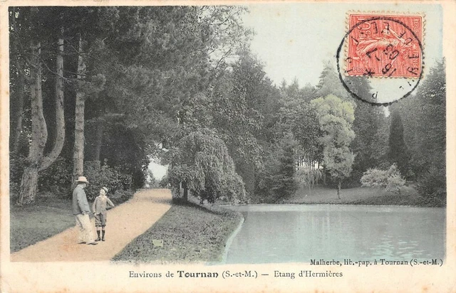 CPA  - Environs de TOURNAN - Etang d'Hermières