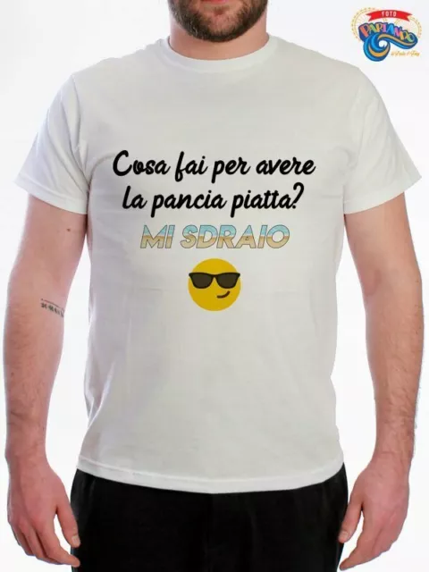 MAGLIETTA UOMO PANCIA Piatta Idea Regalo Frase Divertente T-Shirt Cotone  EUR 17,99 - PicClick FR