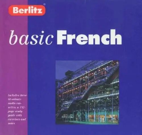 French with Book (Berlitz Basic) - Audio Cassette - GOOD
