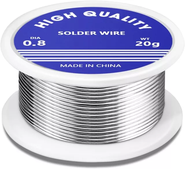 Solder Wire,0.8mm Soldering Wire Lead Free Sn99.3 Cu0.7 with Rosin Core for...