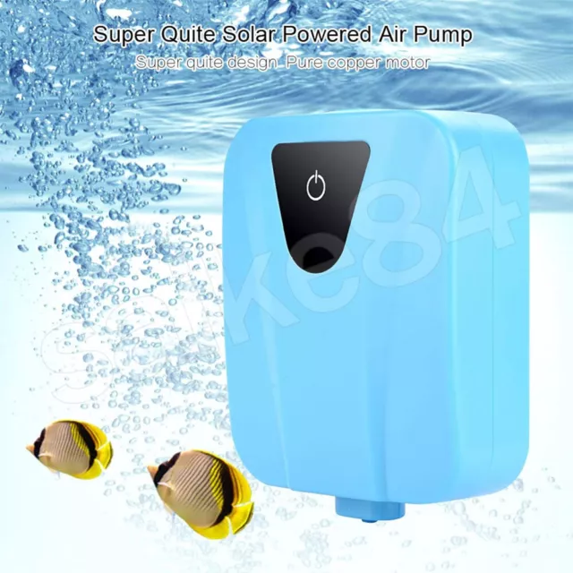 Solar Powered Oxygenator Water Air Pump Aerator Pond Fish Tank Aquarium 2L/min 3