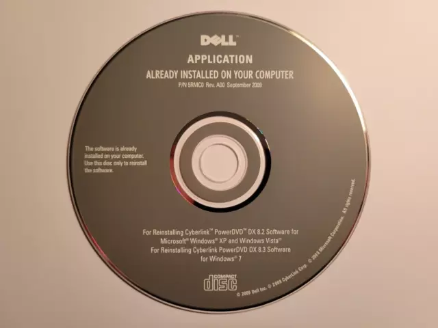 CD DE APLICACIÓN DELL - Cyberlink PowerDVD DX 8.2