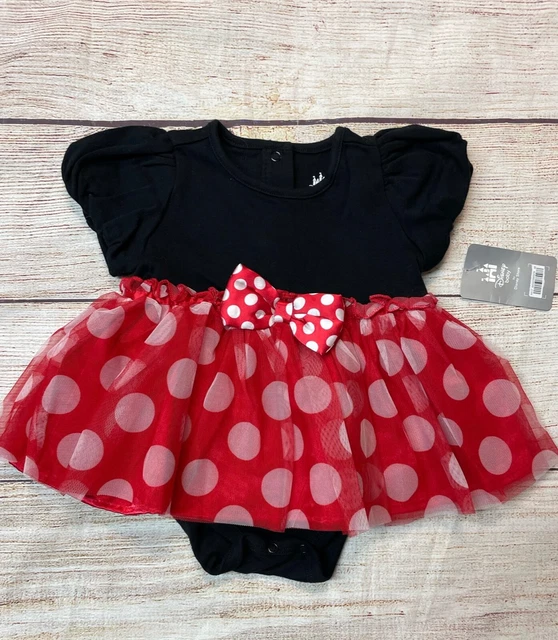 Disney Store Minnie Mouse Baby Costume Bodysuit Dress Halloween 12-18M Disney Store Minnie Mouse Baby Costume Bodysuit Dress Halloween 12-18M