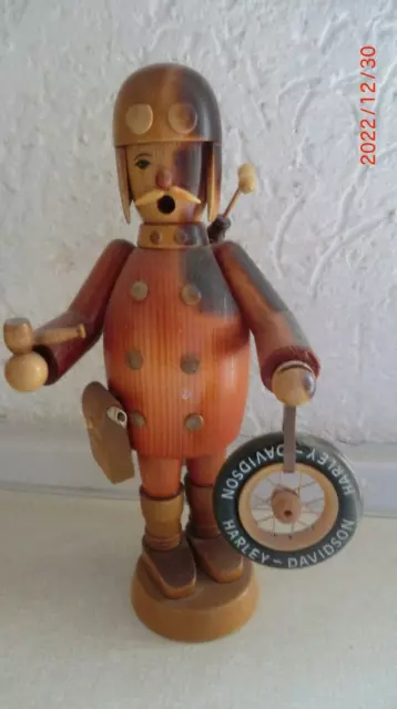 Achtung Sammler selten! Harley Davidson Räuchermännchen Deko o.ä. angeräuchert!