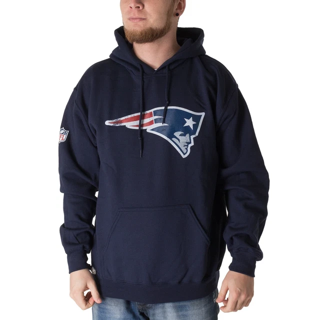 Majestic NFL New England Patriots Hoodie Herren Kapuzenpullover navy 33829