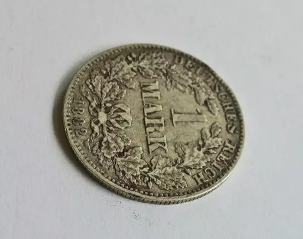 *TOP! 1 Mark 1882 J in VORZÜGLICH Jäger 9 Silber sehr selten ! 3