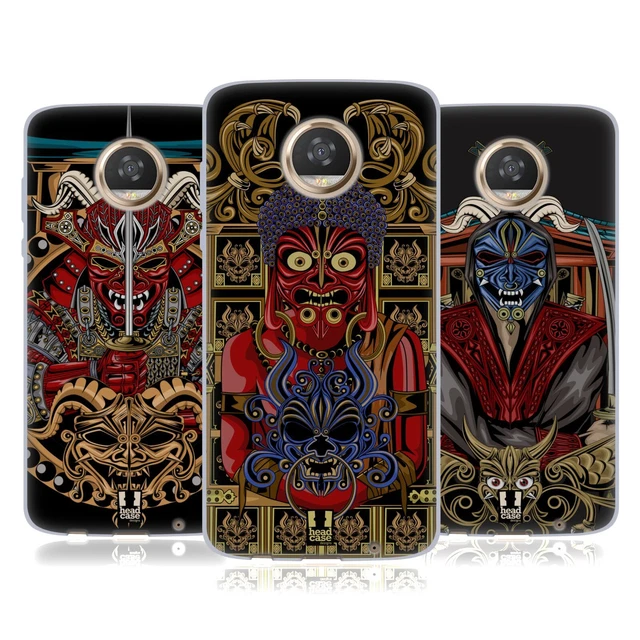 Head Case Designs Japanese Devil Face Soft Gel Case For Motorola Phones