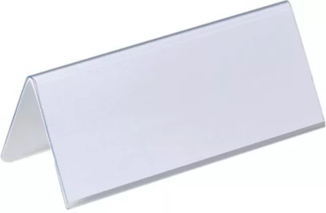 Durable Table Place Name Holder 61x150mm Clear (Pack of 25) 8050