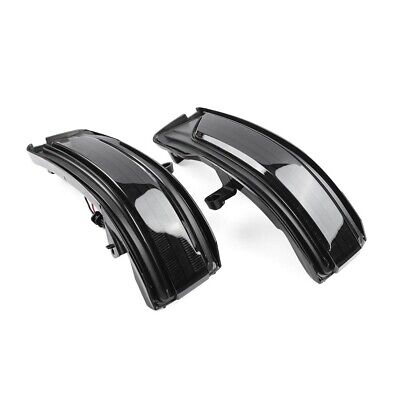 2x LED Smoked Dynamic Side Mirror Turn Signal Lamp Lights For 2019-2022 RAM 1500 3