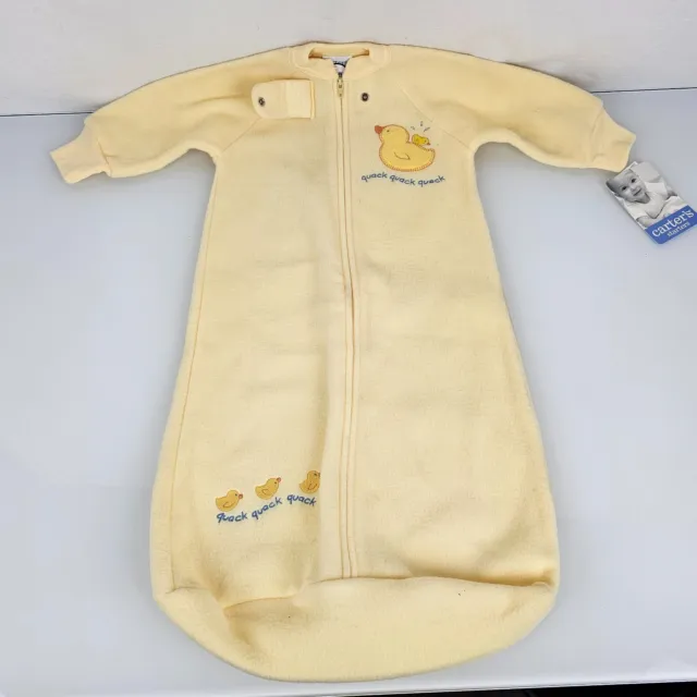Carters Baby Girl Boy Fleece Gown Sleep Sack Bunting 0-9 M OS Newborn Quack Duck