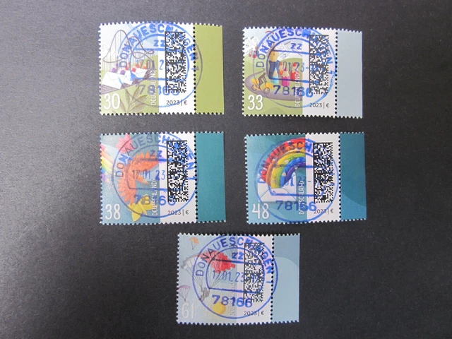 Bund BRD 2023 MiNr. 3732-3736, Welt der Briefe , Ortsvollstempel