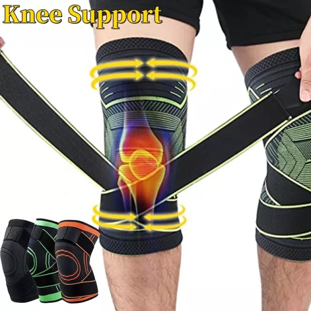 Compression Sleeve Knee Brace Support For Sports Joint Arthritis Pain Relief Gym