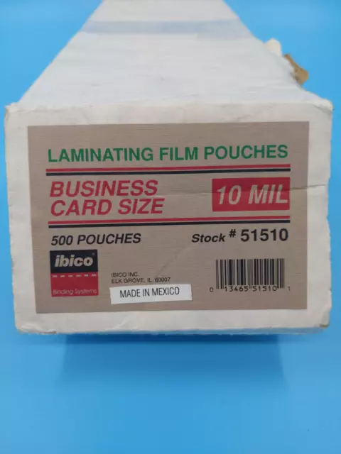 Laminating Sheets, Self Adhesive, Business Card Size, 5 Mil, 5 Pack