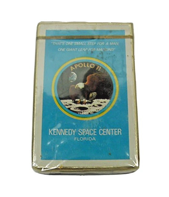 Apollo 11 Moon Landing Blue  Deck Playing Cards Kennedy Space Center NEW Sealed