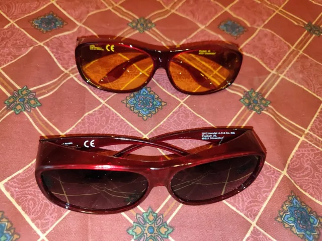 Sonnenüberbrille & Nachtsichtbrille für Seh- & Lesebrillen 100% UV-Schutz+Zubeh