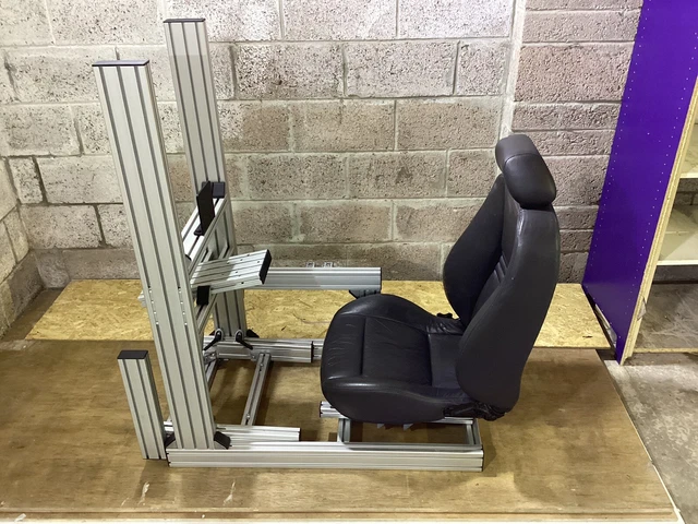 8020 ALUMINIUM PROFILE Sim Racing Rig & Recaro Leather Seat ONLY £325. ...