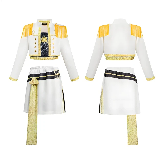 3 Kinds Anime K-Pop: Demon Hunters Zoey Rumi Mira Cosplay White Uniform