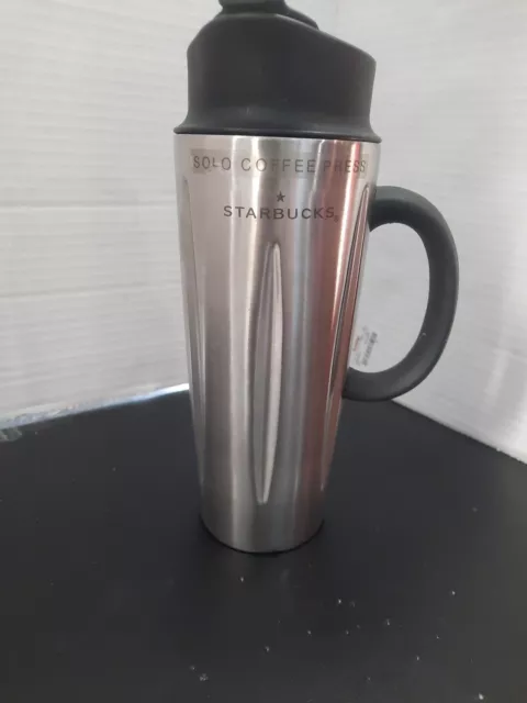 Starbucks Barista Stainless Steel Solo Coffee French Press Travel Mug 16 oz 2003