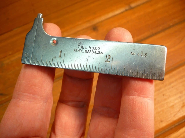 Starrett 3 Inch Pocket Slide Caliper  No. 425 - Missing Lock Screw