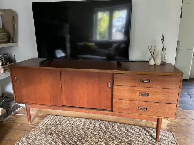 Austinsuite Mid Century Teak  Sideboard Tv Stand Dressing Table 1960s Vintage