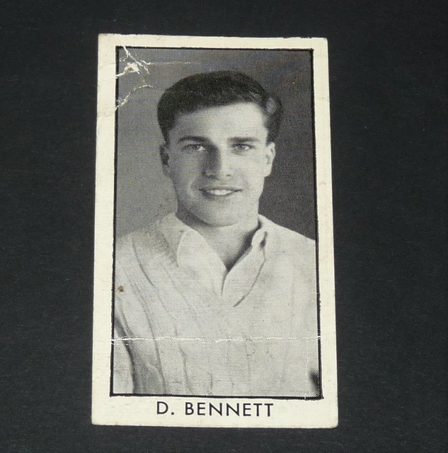 D.c. Thomson Adventure Card 1957 Cricket County Cricketers #16 Bennett Middlesex