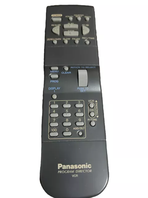 Director de Programa Blueline Panasonic VHS VCR Control Remoto Genuino FABRICANTE DE EQUIPOS ORIGINALES VSQS1450